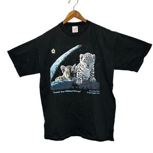 Vintage 90s Jerzees Protect The Planet Works Wildlife Fund